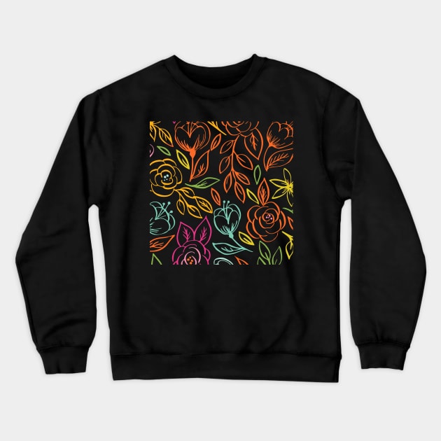 Bold Spring Floral Crewneck Sweatshirt by greenoriginals